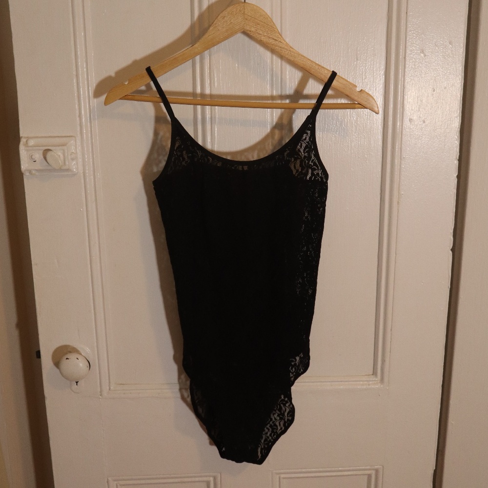 H&M black lace bodysuit